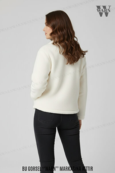 warn Плюшева ковдра з коротким коміром-поло, унісекс, товста, зимова, кольорова