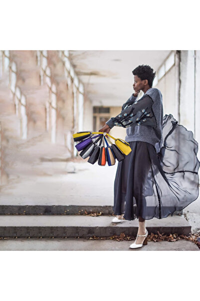 LAURA OLARU MINI LOVE Yellow Bag With Heart