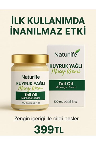 Naturlife Kuyruk yağlı Çiçek kokulu masaj kremi - 100ml