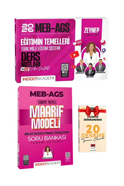İndeks Akademi Zeynep Salman İçli | 2026 MEB-AGS Eğitimin Temelleri Ders Notl...