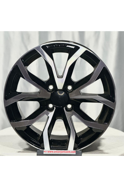 ARSLAN JANT LASTİK 4*100*15 6.5 ET35 CH67.1 BLACK DİAMOND JANT