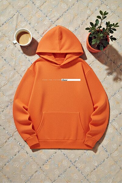 uyguntarz Unisex Future Bedrucktes Sweatshirt in Übergröße