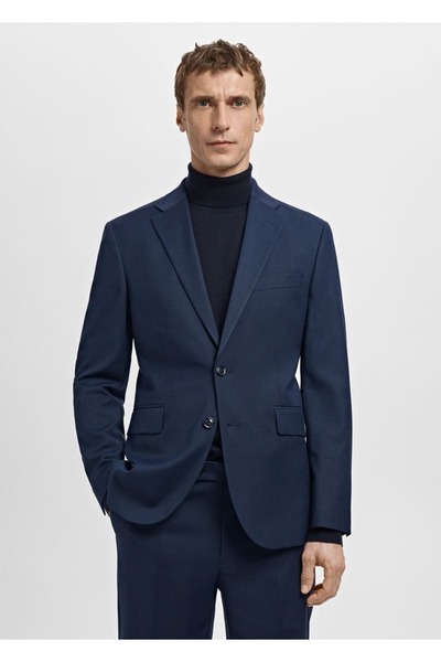MANGO Man Slim fit Milan kumaş blazer ceket