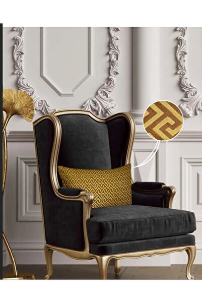 Mrs.Gugar غطاء وسادة مستطيل بلون القرفة - فاخر