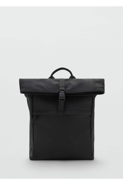 MANGO Man Kapaklı lastikli sırt çantası