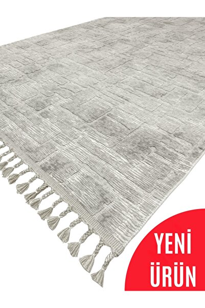 AVEN HOME Püsküllü Kaymaz Salon Halısı - Koridor Mutfak Halısı - Yolluk