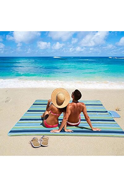 BLOOMING TIME Portable Beach Mat Picnic Blanket for Indoor and Outdoor