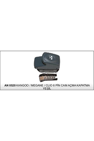 Dodo ANAHTAR CAM AÇMA KANGOO/MEGAN/CLIO 6P YEŞİL