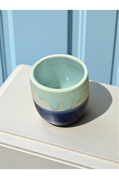 HAZEYA SERAMİK Mercan Stoneware Espresso Fincanı Handmade