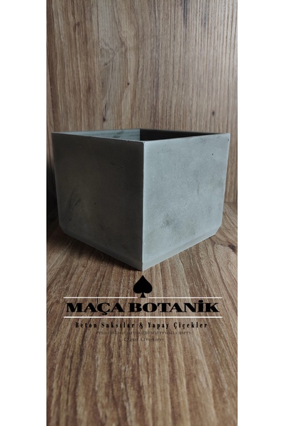 BEDİ Kare beton saksı büyük boy