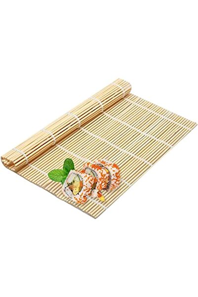 Generic Bamboo Sushi Rolling Mat Beige 240x5x240mm