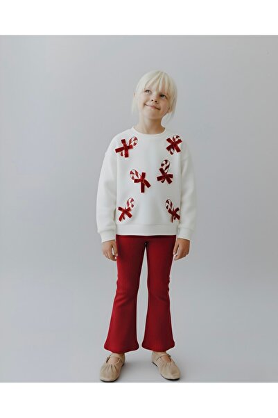 sobekidstore Girl's Top and Bottom Cotton Set with Bow Detail