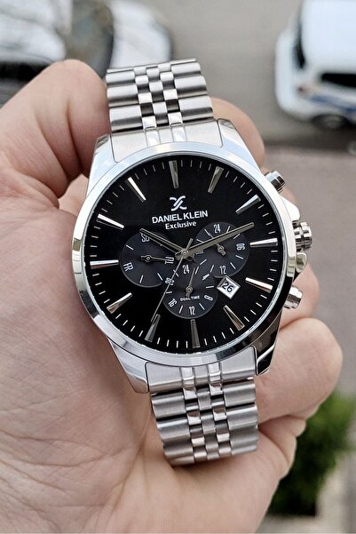 Daniel Klein Kadranı Siyah Kordonu Gümüş Renk Ayarlanabilir Kordonlu Kol Saat...