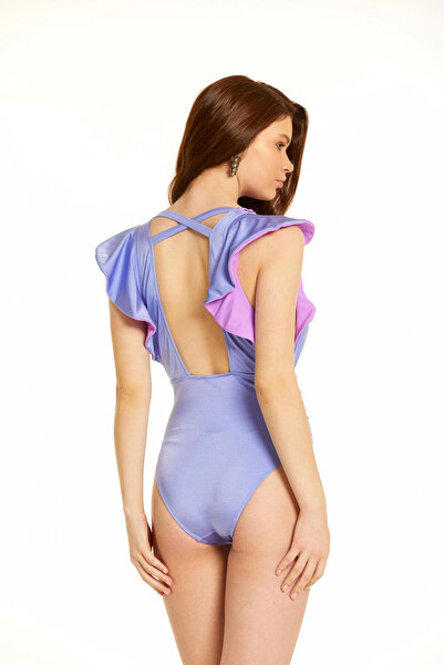 Argento Ліла Глибоке V-подібне декольте купальник