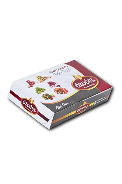 özoğul kuruyemiş Çifte Kavrulmuş Yer Fıstıklı Double Lokum 400 Gr