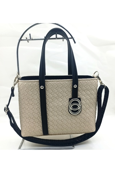 MAC&MOS Крем Жіноча Капітонова Сумка з Кишенями