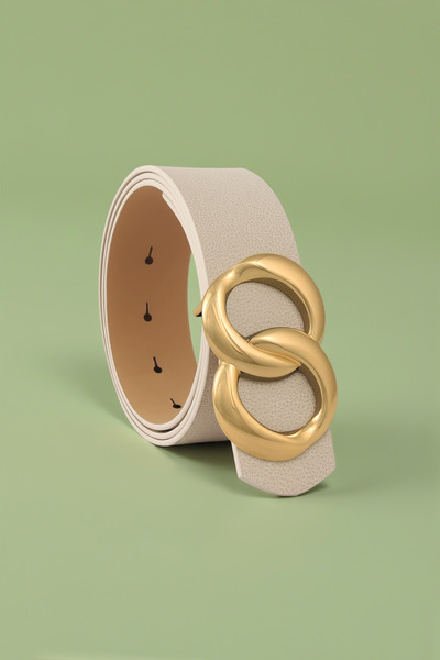 Milleniva حزام إكرو نسائي بإبزيم ذهبي لا نهاية له