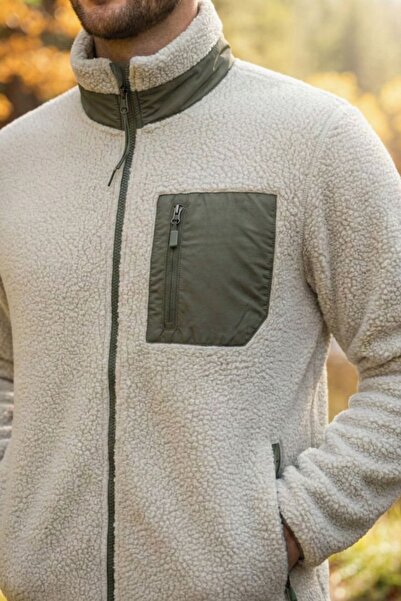 MaratonX Erkek Outdoor Polar Mont – Termal Sıcak Tutan Cepli Fermuarlı Model