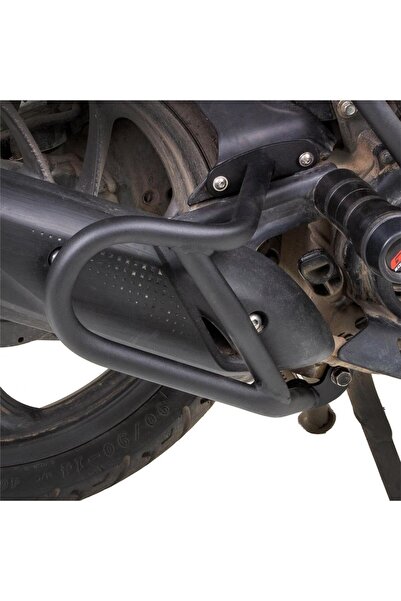 GP KOMPOZİT Honda Dio 2021-2025 Uyumlu Egzoz Koruma Demiri Siyah