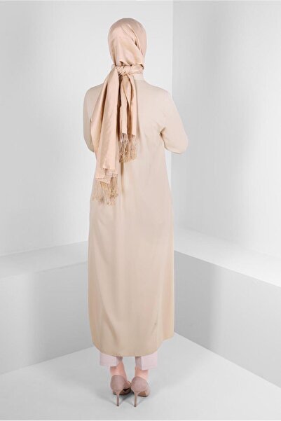 Alvina STONE PRINTED HIDDEN BUTTON LONG TUNIC 43548