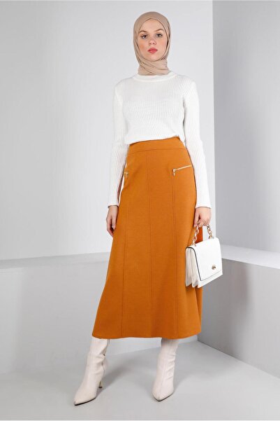 Alvina Zipped Detailed Skirt 60360