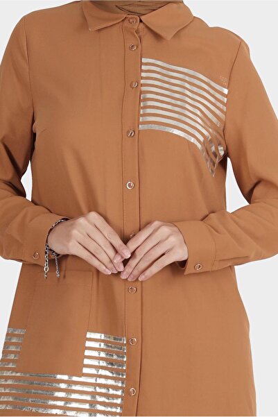 Alvina Tunic with Bright Strip Detail 42605