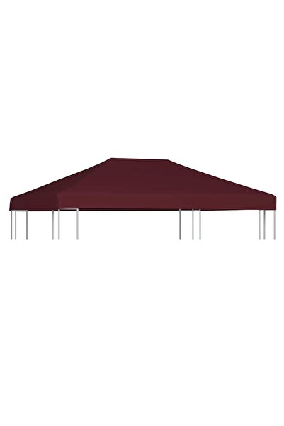 vidaxl غطاء علوي للمظلة 310 جم/م² 3×4 م بوردو