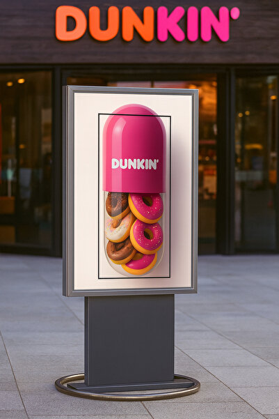 Grand City Media حامل لافتات أرضية | مزدوج الجوانب