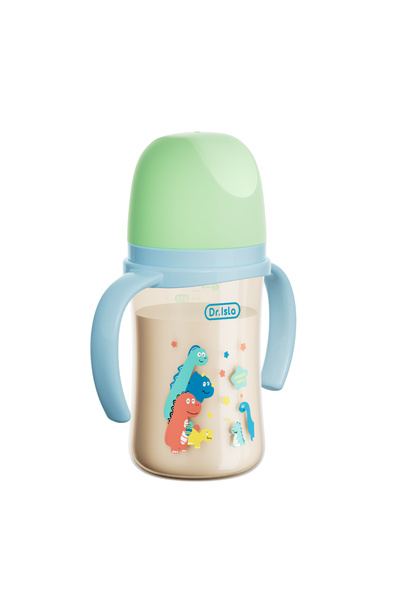 dr.Isla 240ML PPSU Baby Bottle Double Handle Infant Drop-proof Baby Wide-caliber Newborn Feeding Bottle