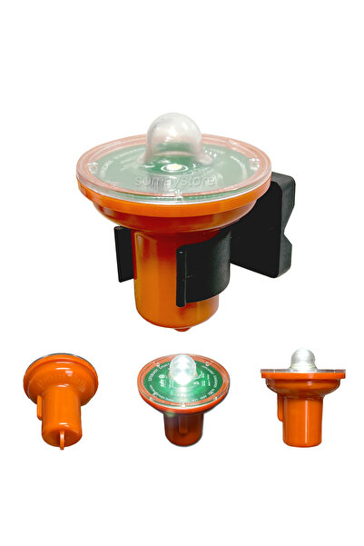 SomayStore Tekne Can Simidi Otomatik Işıklı Şamandıra Çakarlı Beyaz LED Med S...