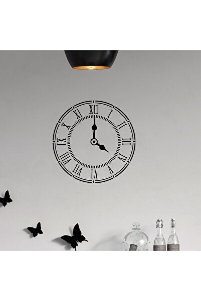 Artikel Saat Stencil Boyama şablonu 30x30 cm, Duvar Stencil, Fayans Stencil, Mobilya Stencil