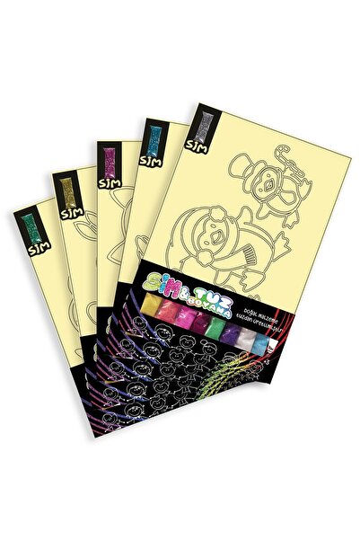 Artikel Simli Tuz Boyama Oyunu 5 Li Seti -1 , Eğitici Aktivite , Kum Boyama Oyunu Tb-020