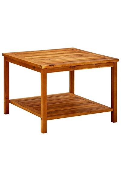 vidaxl طاولة قهوة 60x60x45 سم من خشب الأكاسيا الصلب