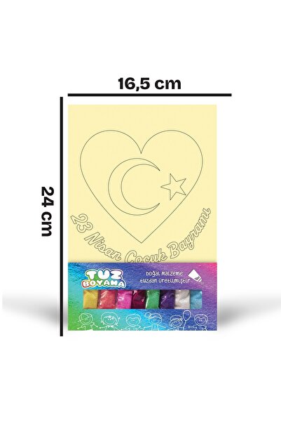 Artikel 23 Nisan Çocuk Bayramı, Tuz Boyama, Eğitici Aktivite, Kum Boyama Oyunu