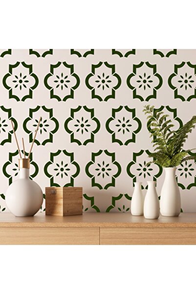 Artikel Tablo Stencil Boyama şablonu 30x30 cm, Duvar Stencil, Fayans Stencil,...