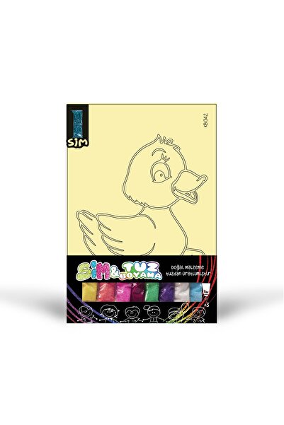 Artikel KB-342 ÖRDEK SİMLİ Tuz Boyama Oyunu, Eğitici Aktivite, Kum Boyama Oyunu