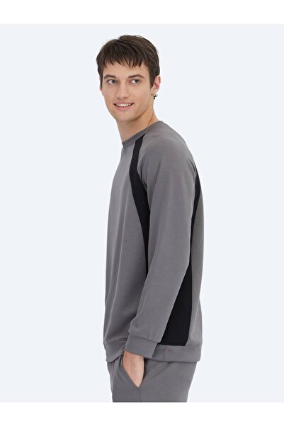 Kip Φούτερ με λαιμόκοψη ανθρακί