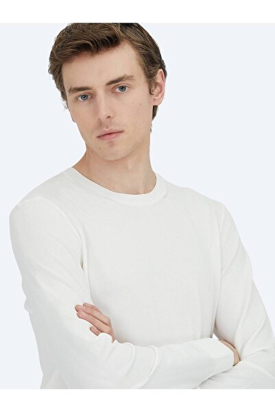 Kip Πλεκτό πουλόβερ με λαιμόκοψη Ecru