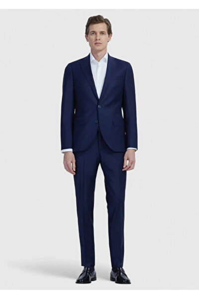 Ramsey Saks Flat Fashion Slim Fit Wool Blended Suit
