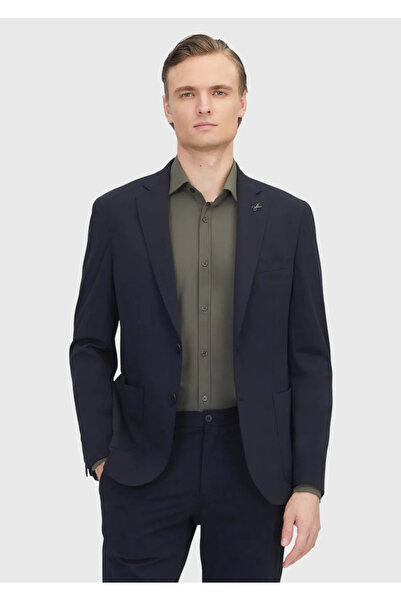 Ramsey Black Plain Comfort Fit Knitted Suit