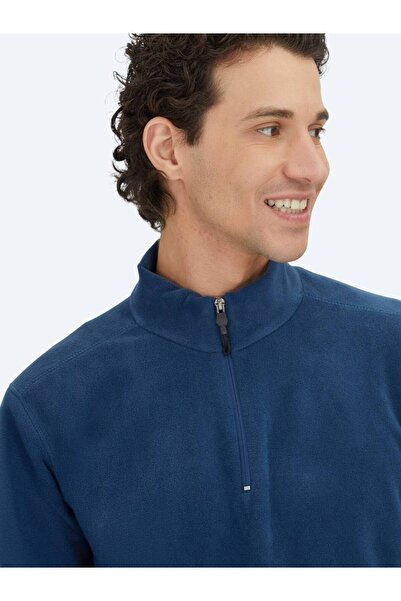 Kip Φούτερ Indigo D ψηλός λαιμός απλό φλις