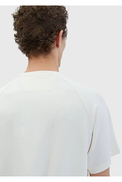 Ramsey Εκρού Πλατύ Φούτερ με λαιμόκοψη