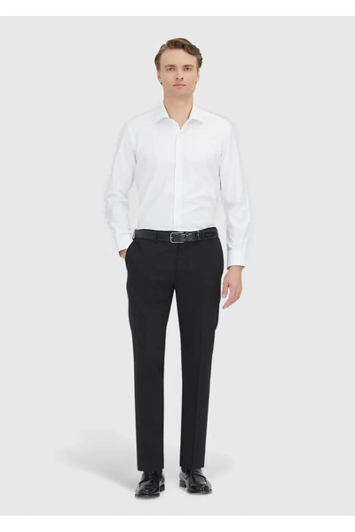 Ramsey White Regular Fit Woven Classic 100% Cotton Shirt