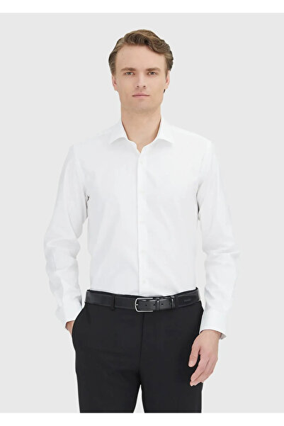 Ramsey White Regular Fit Woven Classic 100% Cotton Shirt