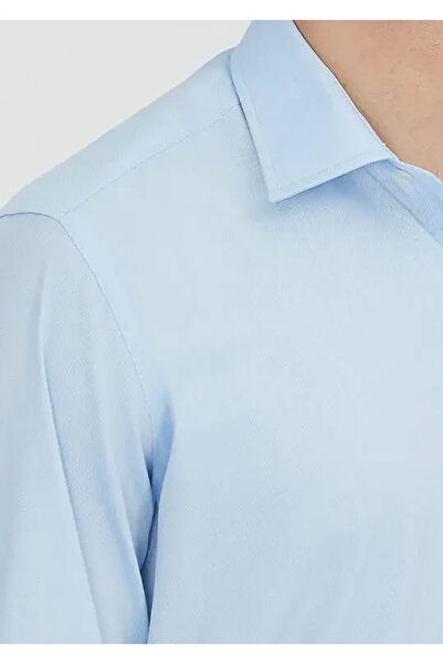 Ramsey Blue Regular Fit Woven Classic 100% Cotton Shirt