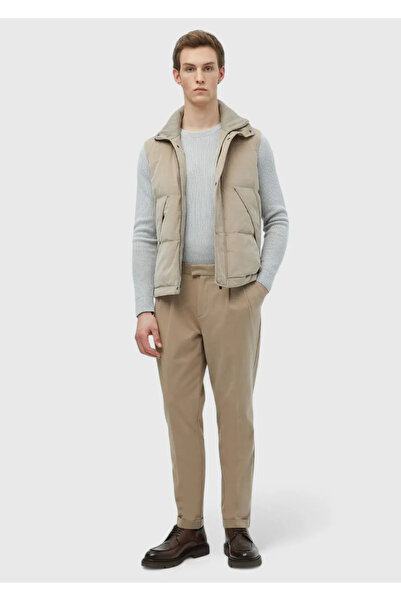 Ramsey Deve Tüyü Düz Dokuma Carrot Fit Casual Pamuk Karışımlı Pantolon