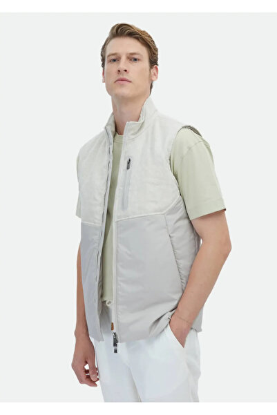 Ramsey Beige 100% Linen Woven Sports Vest