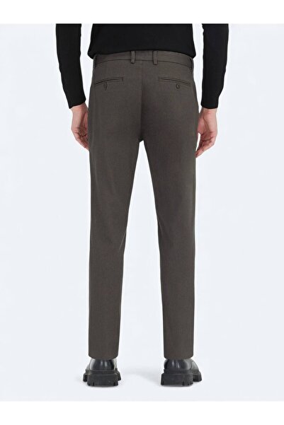 Kip Pantaloni casual din amestec de bumbac, țesuți drept kaki