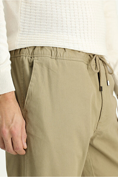 Kiğılı εφαρμοστό Παντελόνι Jogger με λεπτή εφαρμογή ελαστικό ύφασμα με ελαστικό κορδόνι στη μέση