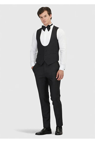 Ramsey Black Plain Classic Vest